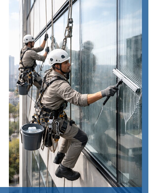 Мойка окон альпинистами в Ногинске от 4559 р. | ВЫСОТНИК-Нгн