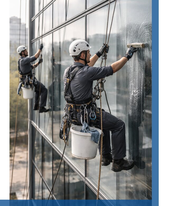 Мойка сплошного остекления в Ногинске, заказать от 304 р.| ВЫСОТНИК-Нгн