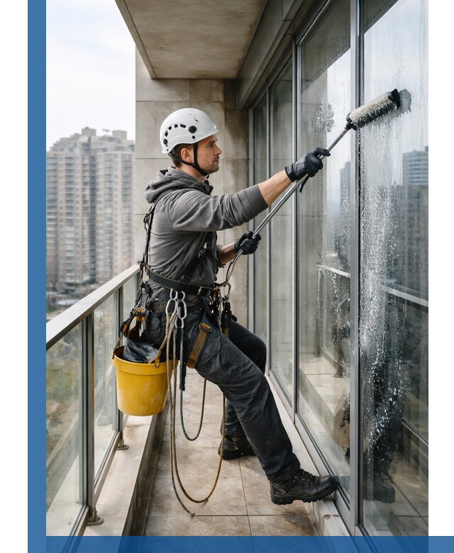 Профессиональная мойка балконного остекления в Ногинске