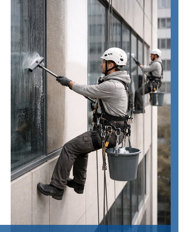 Мойка фасадов зданий в Ногинске под ключ от 355 р. | ВЫСОТНИК-Нгн