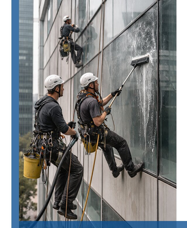 Профессиональная высотная мойка фасадов зданий в Ногинске