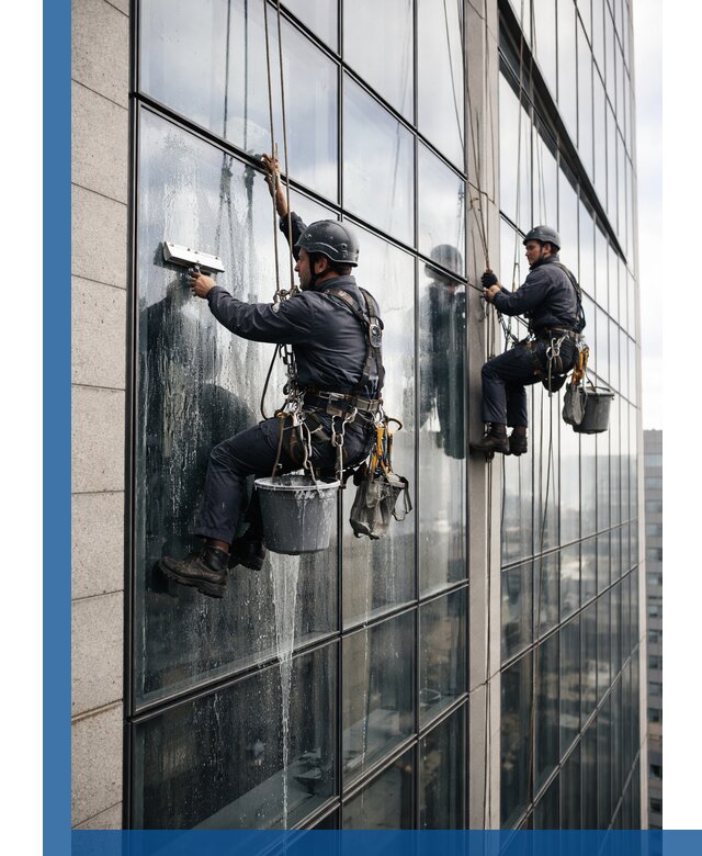 Профессиональная мойка стеклянных фасадов зданий в Ногинске