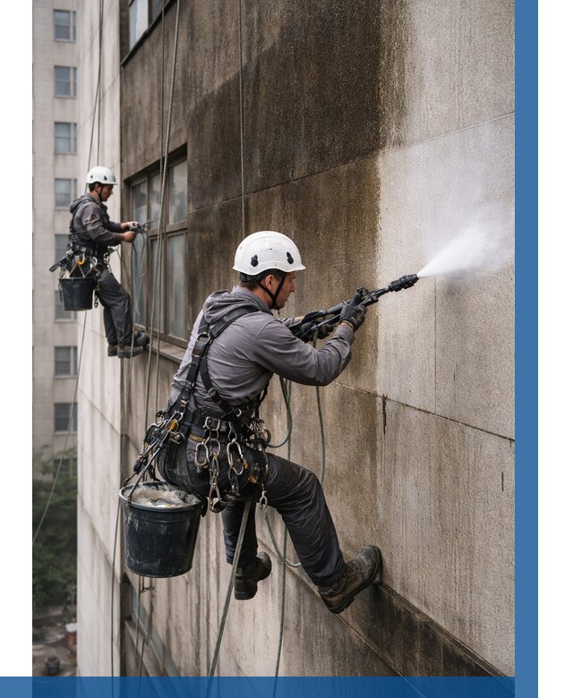 Очистка фасада от копоти в Ногинске от 253 р. | ВЫСОТНИК-Нгн