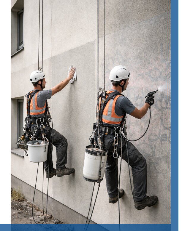 Антиграффити покрытие фасада в Ногинске от 608 р. | ВЫСОТНИК-Нгн