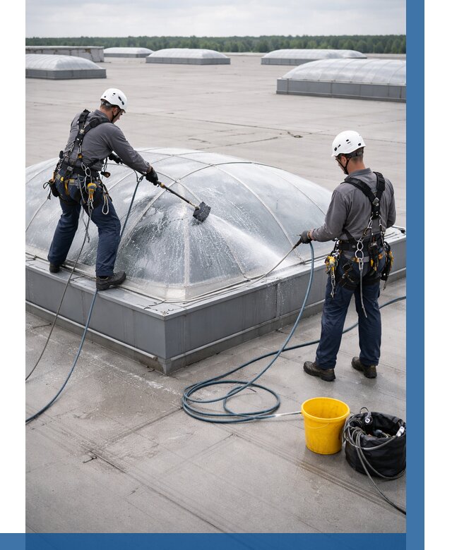 Мойка зенитных фонарей в Ногинске, заказать от 4559 р. | ВЫСОТНИК-Нгн