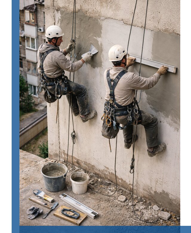 Комплексный ремонт штукатурного фасада с гарантией в Ногинске