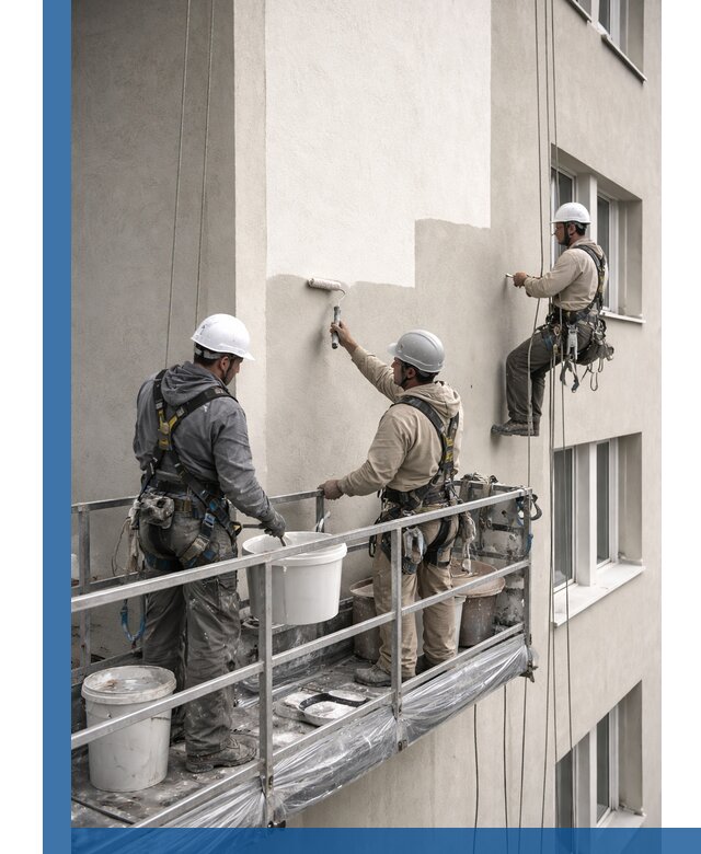 Покраска оштукатуренного фасада в Ногинске под ключ с гарантией