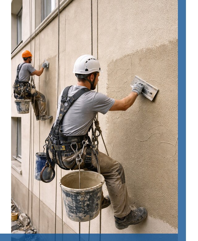 Декоративная штукатурка фасада в Ногинске от 1216 р. | ВЫСОТНИК-Нгн