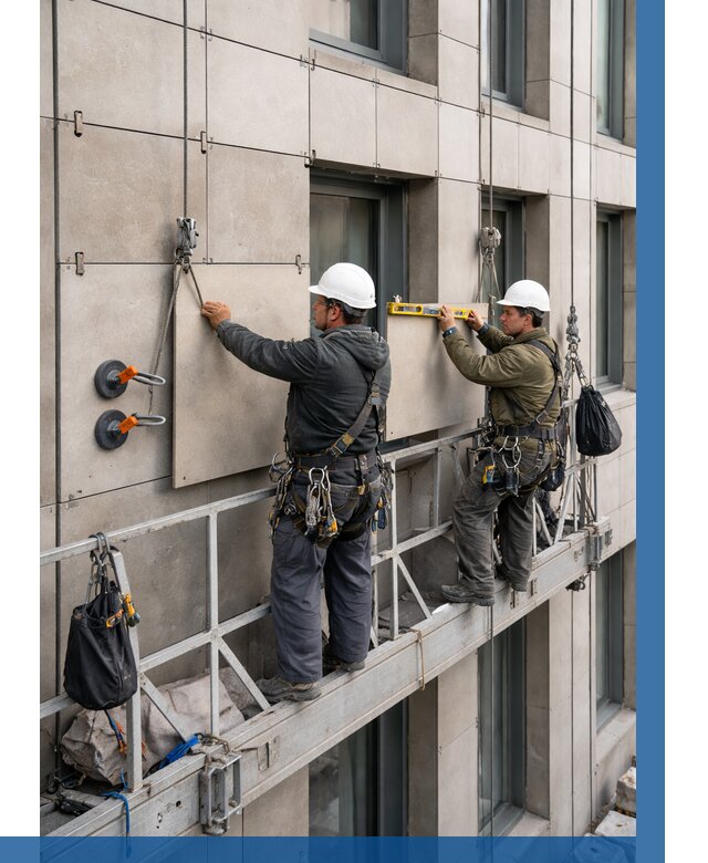 Монтаж керамогранита на фасад в Ногинске от 2533 р. | ВЫСОТНИК-Нгн