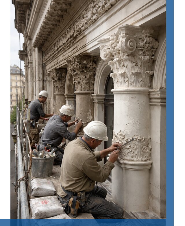 Реставрация фасадной лепнины в Ногинске от 2533 р. | ВЫСОТНИК-Нгн