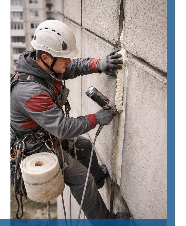 Утепление межпанельных швов в Ногинске от 709 р. | ВЫСОТНИК-Нгн