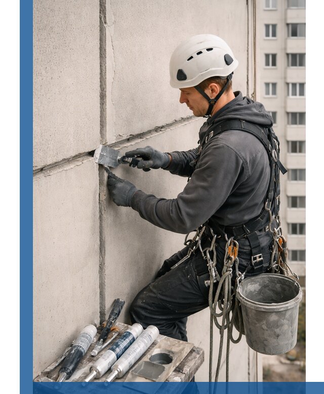Ремонт межпанельных швов в Ногинске герметизация и восстановление