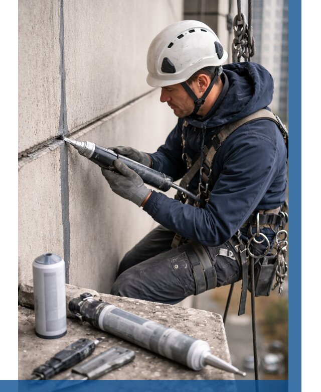 Вторичная герметизация швов в Ногинске от 456 р. | ВЫСОТНИК-Нгн