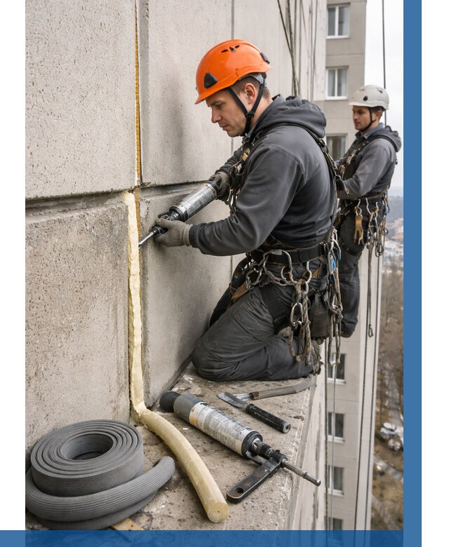 Теплый шов межпанельные швы в Ногинске от 709 р. | ВЫСОТНИК-Нгн