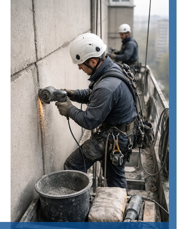 Штробление межпанельных швов в Ногинске от 1216 р. | ВЫСОТНИК-Нгн