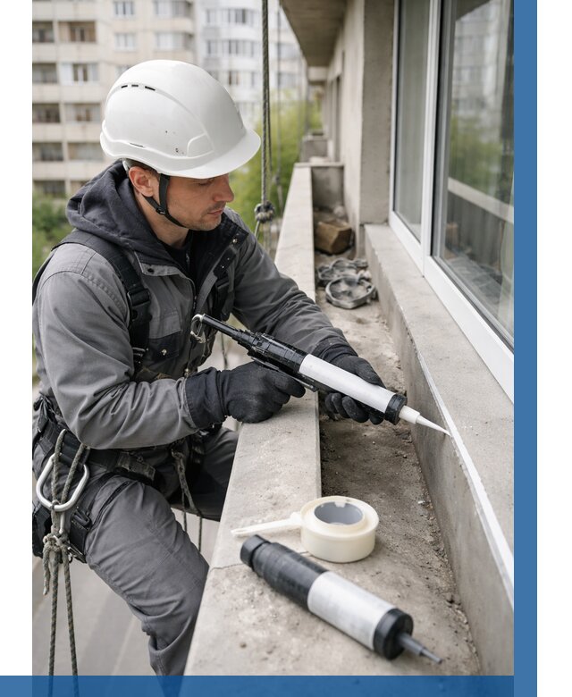 Герметизация швов лоджии в Ногинске от 4559 р. | ВЫСОТНИК-Нгн