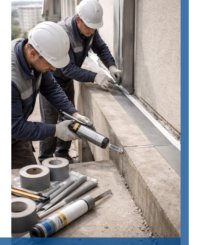 Герметизация примыкания балкона в Ногинске от 4559 р. | ВЫСОТНИК-Нгн