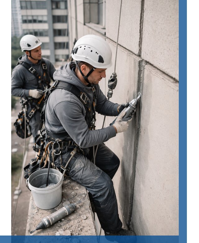 Ремонт деформационных швов здания в Ногинске от 1013 р. | ВЫСОТНИК-Нгн