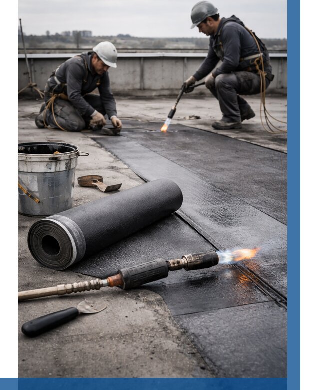 Ремонт рулонной кровли в Ногинске от 659 р. | ВЫСОТНИК-Нгн