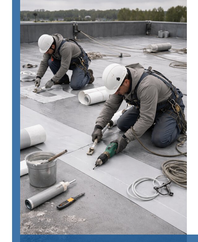 Ремонт мембранной кровли в Ногинске качественно и с гарантией