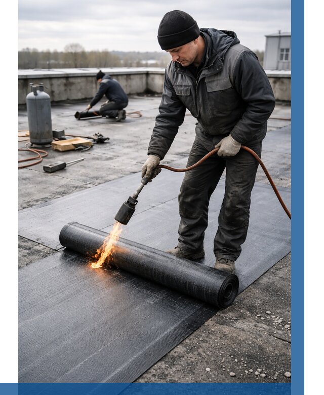 Ремонт наплавляемой кровли в Ногинске от 709 р. | ВЫСОТНИК-Нгн