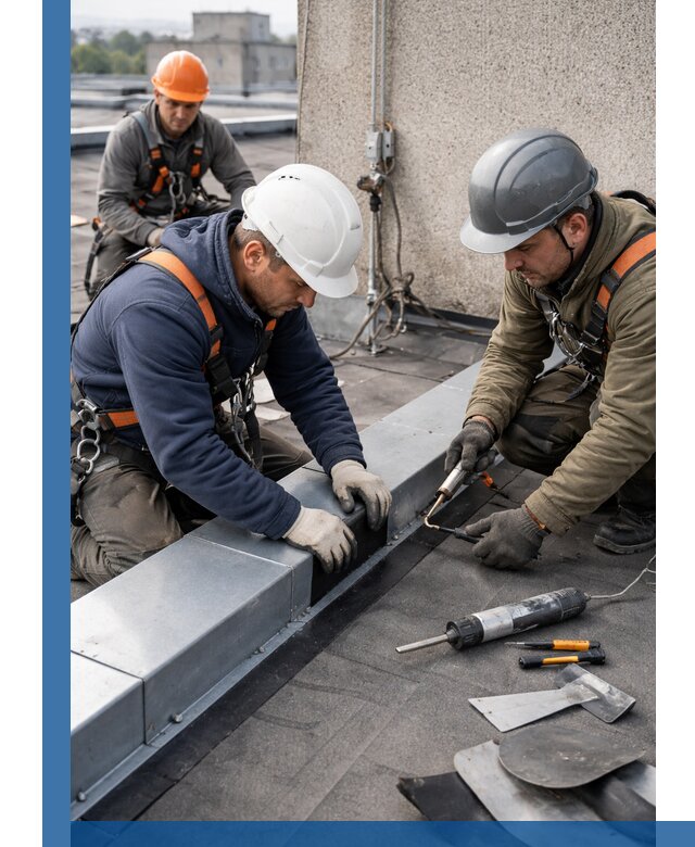 Ремонт кровельных примыканий в Ногинске профессионально