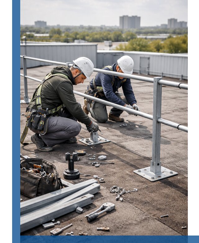 Монтаж кровельного ограждения в Ногинске под ключ с гарантией