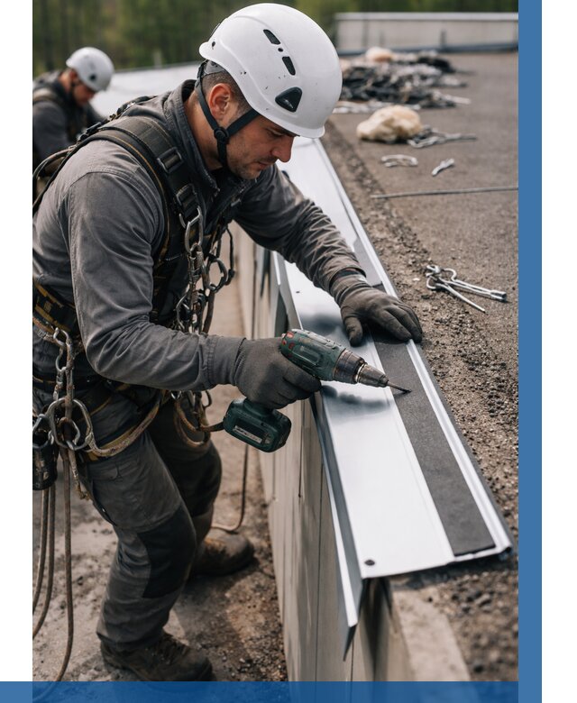 Монтаж капельника на кровле в Ногинске от 304 р. | ВЫСОТНИК-Нгн