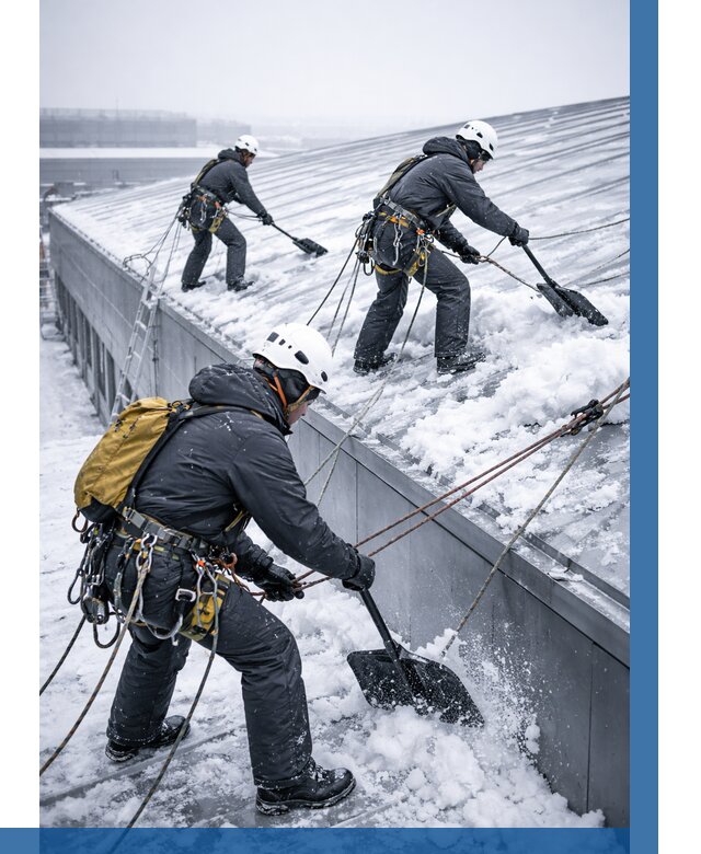 Очистка навесов от снега в Ногинске от 4559 р. | ВЫСОТНИК-Нгн