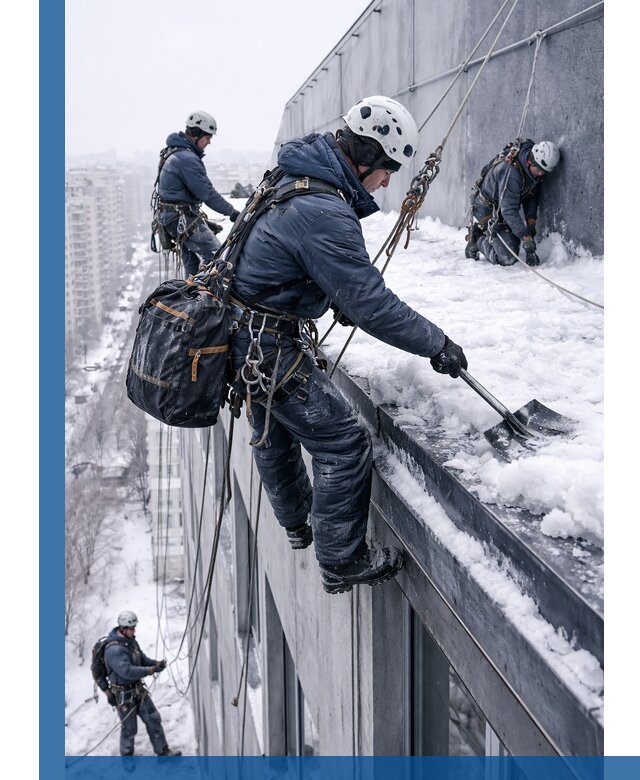 Абонентское обслуживание кровли зимой в Ногинске регулярный уход