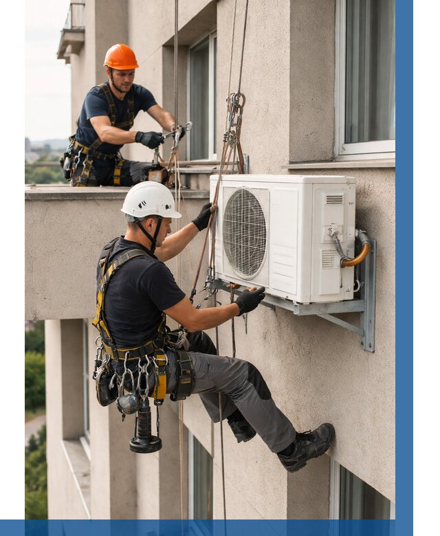 Монтаж внешнего блока кондиционера в Ногинске от 6585 р. | ВЫСОТНИК-Нгн