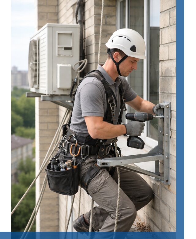 Установка кронштейнов кондиционера в Ногинске от 3546 р. | ВЫСОТНИК-Нгн