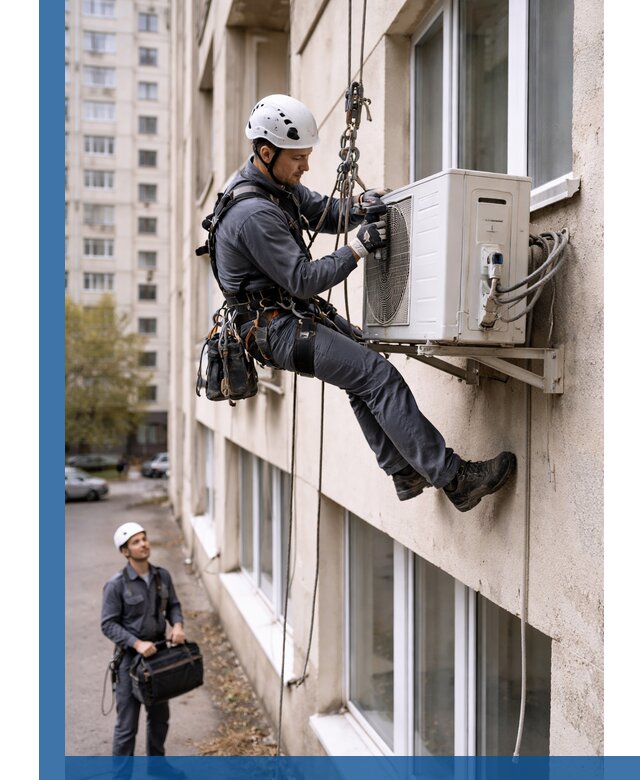 Демонтаж внешнего блока кондиционера в Ногинске профессионально