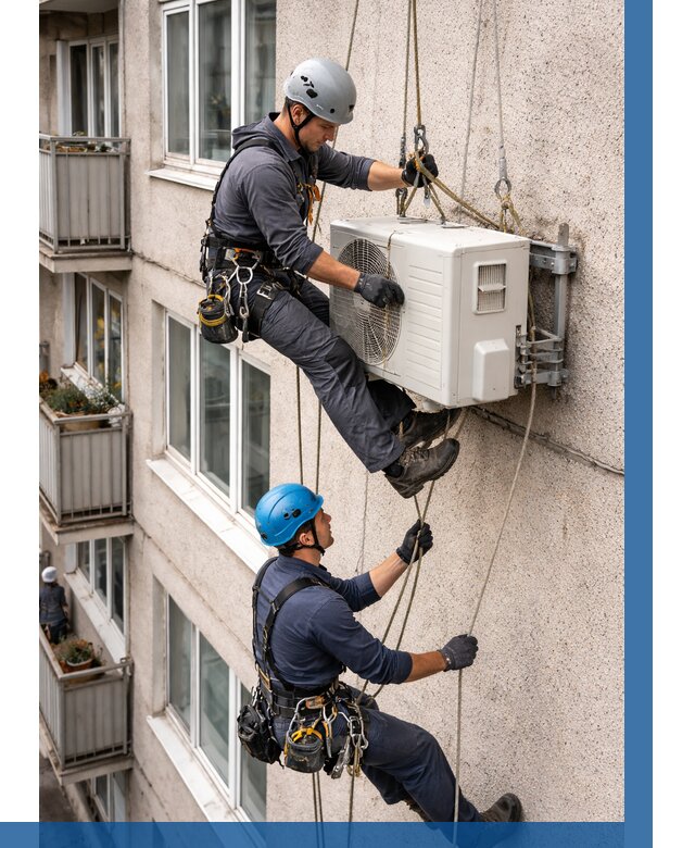 Перенос внешнего блока кондиционера в Ногинске от 9118 р.| ВЫСОТНИК-Нгн