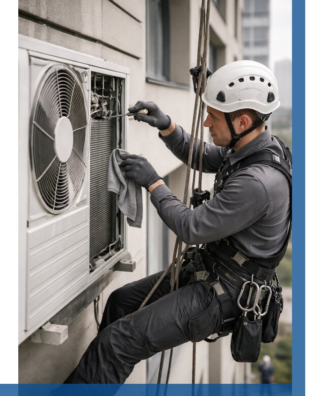 Обслуживание внешнего блока кондиционера в Ногинске от 2735 р.ВЫСОТНИК-Нгн