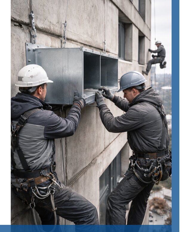 Монтаж вентиляционных коробов в Ногинске от 3039 р. | ВЫСОТНИК-Нгн