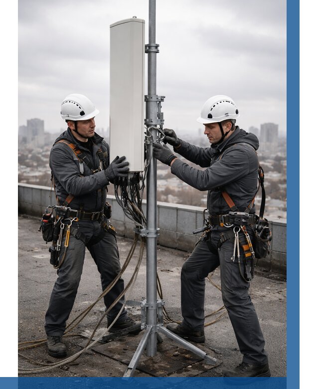 Монтаж антенн связи на крыше в Ногинске от 8611 р. | ВЫСОТНИК-Нгн