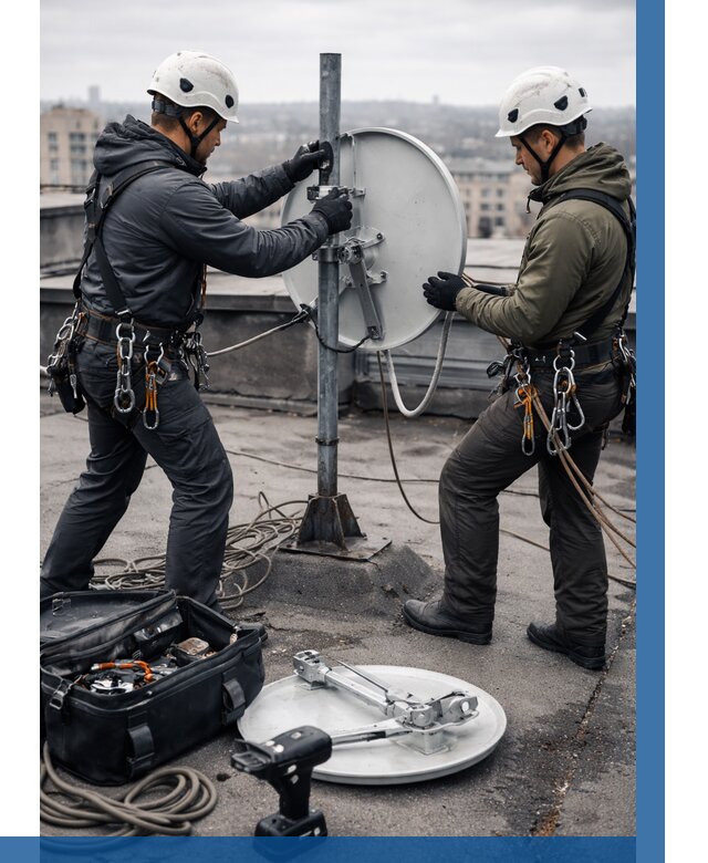 Демонтаж антенн на крыше в Ногинске от 4559 р. | ВЫСОТНИК-Нгн