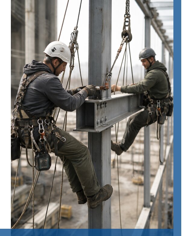 Монтаж металлоконструкций на высоте в Ногинске от 3546 р. | ВЫСОТНИК-Нгн