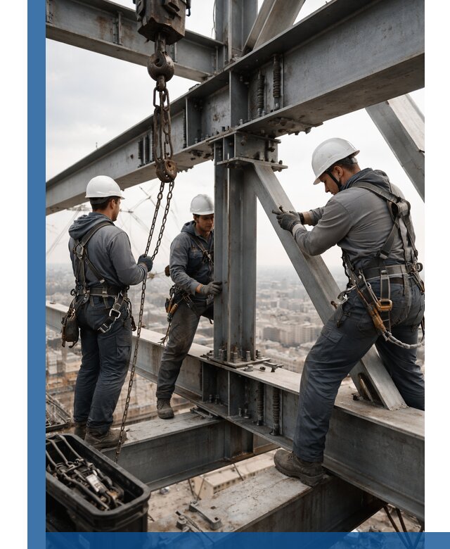 Профессиональный монтаж металлоконструкций на высоте в Ногинске