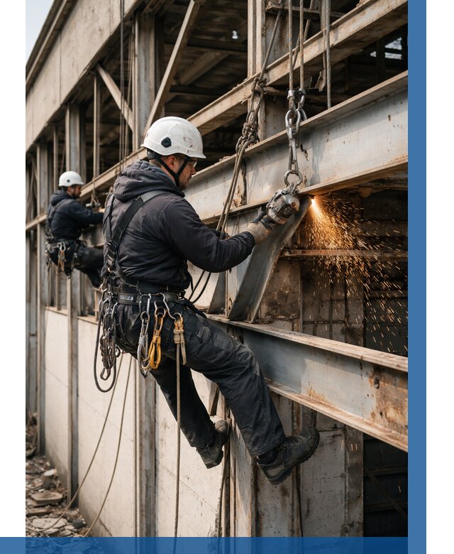 Демонтаж металлоконструкций на высоте в Ногинске от 6585р. |ВЫСОТНИК-Нгн