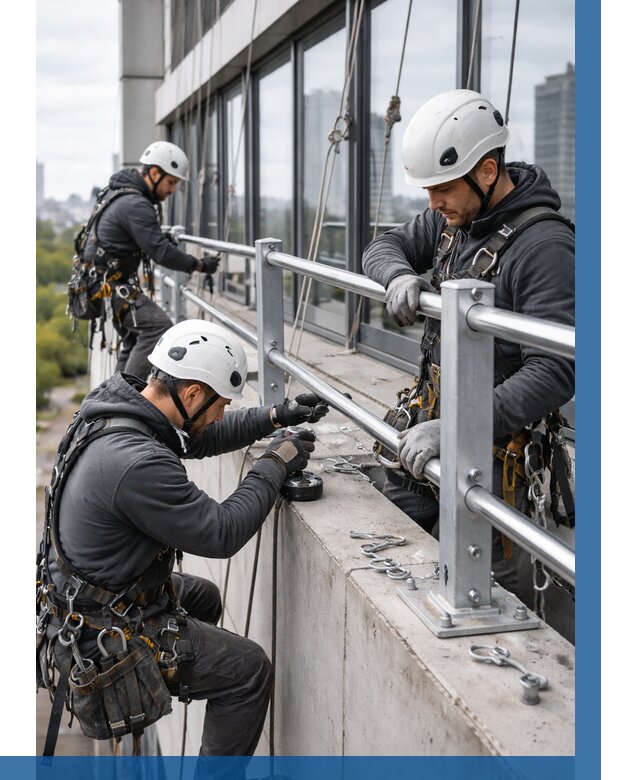 Монтаж ограждений на высоте в Ногинске, от 1216 р. | ВЫСОТНИК-Нгн