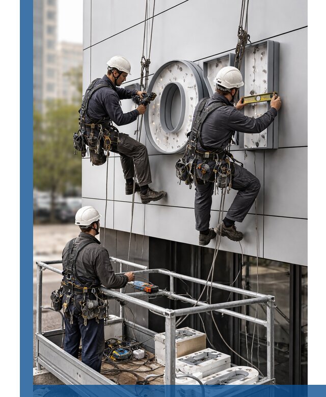 Профессиональный монтаж световых букв в Ногинске под ключ