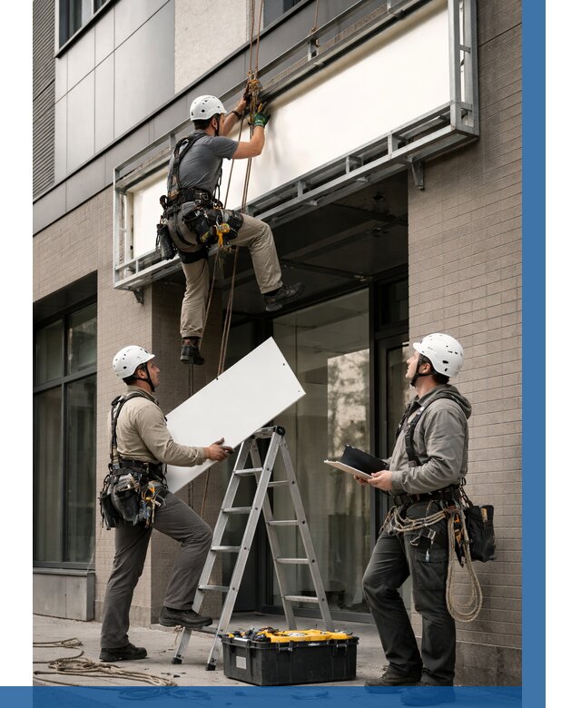 Монтаж светового короба в Ногинске от 6585 р. | ВЫСОТНИК-Нгн