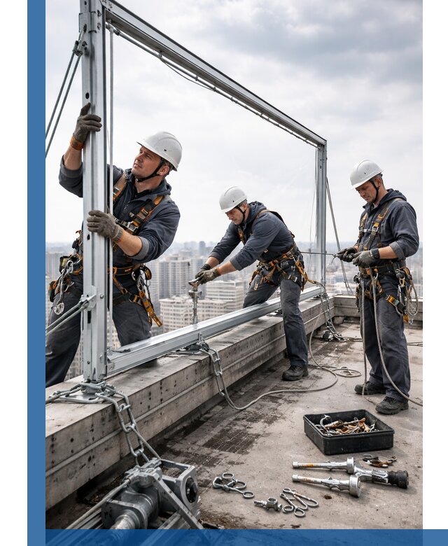 Монтаж крышных рекламных конструкций под ключ в Ногинске