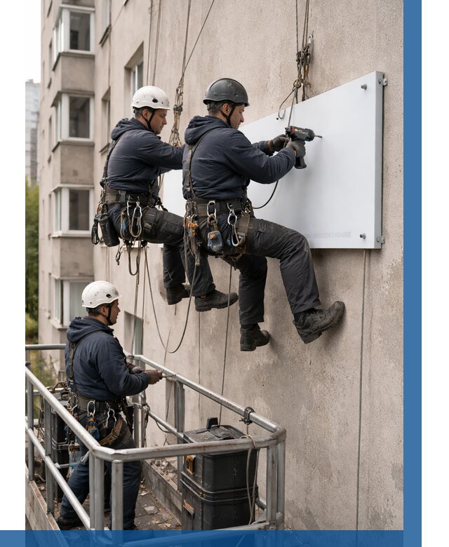 Монтаж табличек и указателей в Ногинске от 3546 р. | ВЫСОТНИК-Нгн