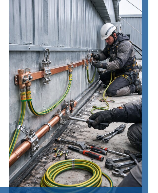 Монтаж заземления здания в Ногинске от 25328 р. | ВЫСОТНИК-Нгн