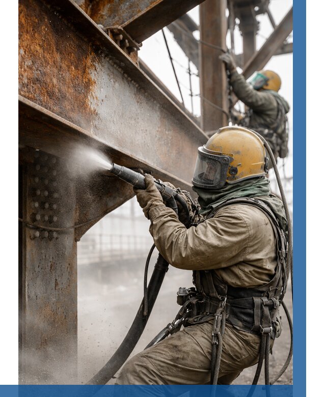 Пескоструйная очистка металлоконструкций в Ногинске по 608 р.  ВЫСОТНИК-Нгн