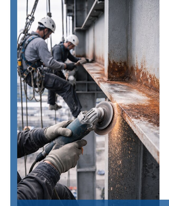 Зачистка металла от ржавчины и подготовка поверхностей в Ногинске