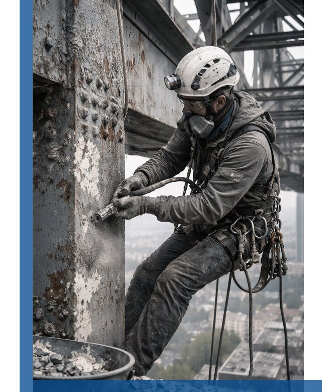 Удаление старой краски с металлических конструкций в Ногинске